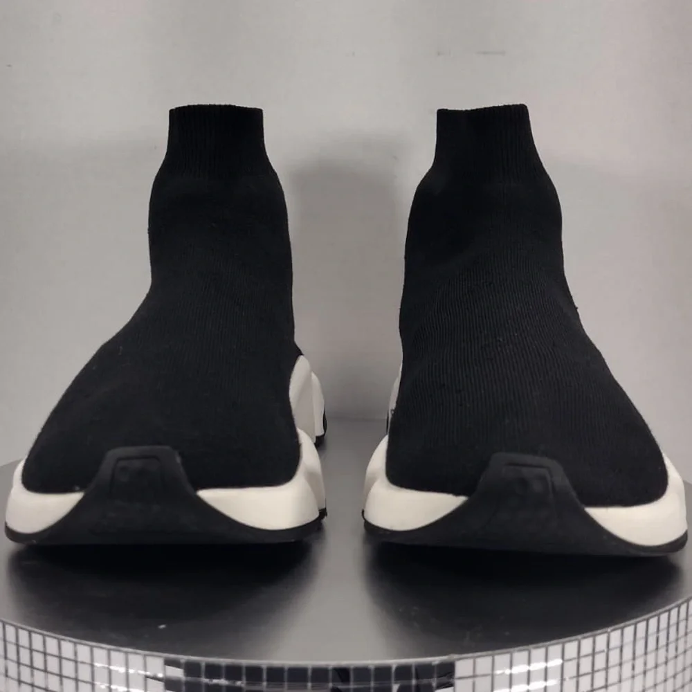 Balenciaga Black Sock Sneakers size 8 pre Owned Exellent condition